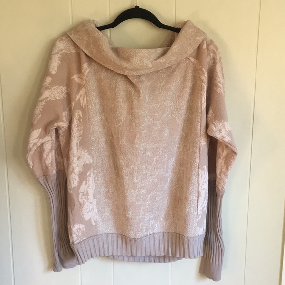 Free People Sweater Flower Print Large - Picture 4 of 8